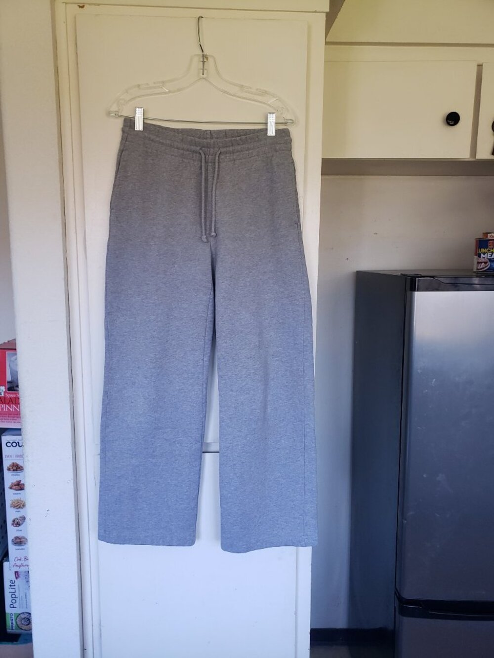 Tina CozyAF Big legged Grey Sweatpants Size Small